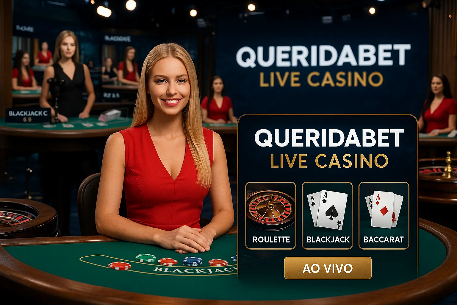 O QUERIDABET Live Casino lança promoções regularmente