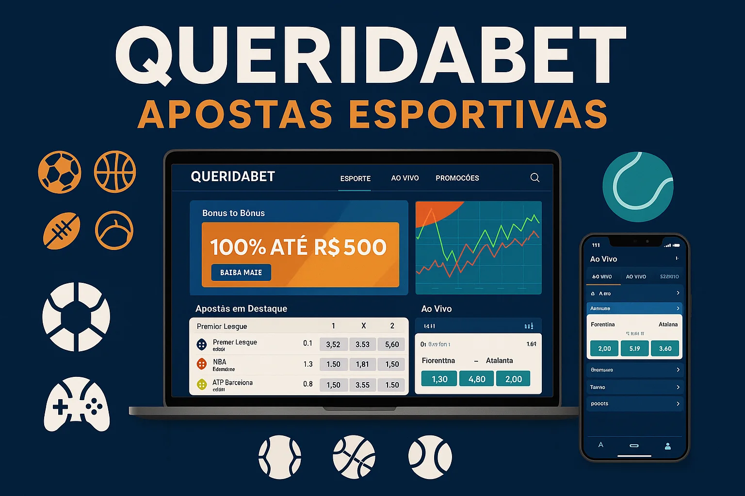 Aposte em apostas esportivas no cassino online QUERIDABET