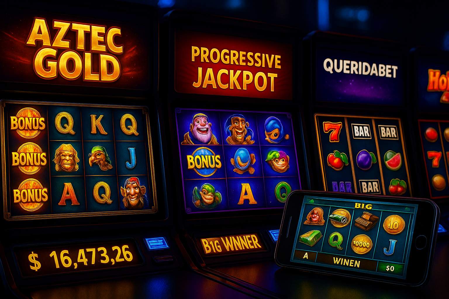Jogos de Slot no Casino Online QUERIDABET